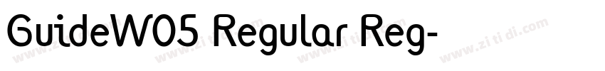 GuideW05 Regular Reg字体转换